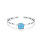Bague Anneau en Zircon Coloré Pierre de Naissance