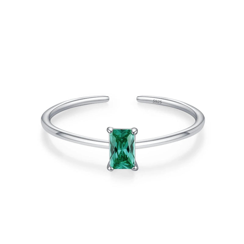 Bague Anneau en Zircon Coloré Pierre de Naissance