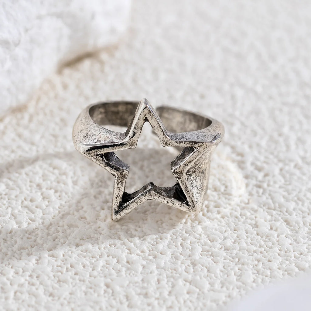 Bague Anneau Etoile pour Femme argent