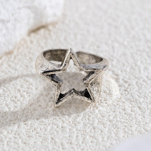 Bague Anneau Etoile pour Femme argent