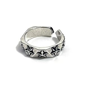 Bague Anneau Etoile Sculptée