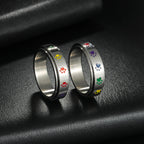Bague Anneau avec Coeurs ou Pattes Anti-Stress Tournant pattes
