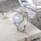 Bague Anneau Pierre de Lune Fertilité