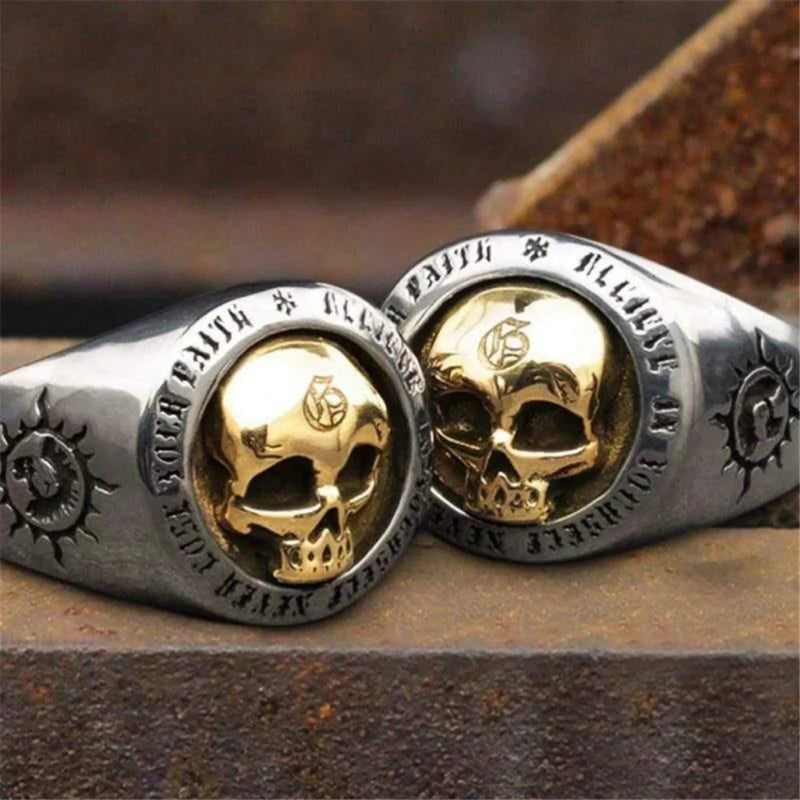 Bague Anneau pour Homme Tête de Mort