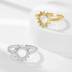 Bague Anneau Soleil pour Femme argent