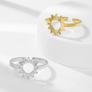 Bague Anneau Soleil pour Femme argent