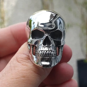 Bague Anneau Tête de Mort Gothique