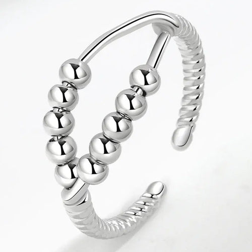 Anti-stressring met bewegende kralen