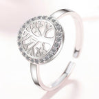 Bague Arbre de Vie Femme Anneau Argent chevaliere