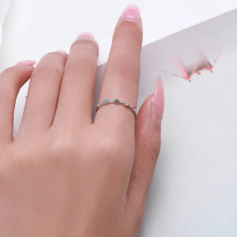 Regenboogring voor dames