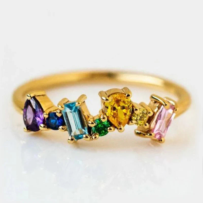 Regenboogring voor dames