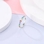 Regenboog ring oneindigheidssymbool