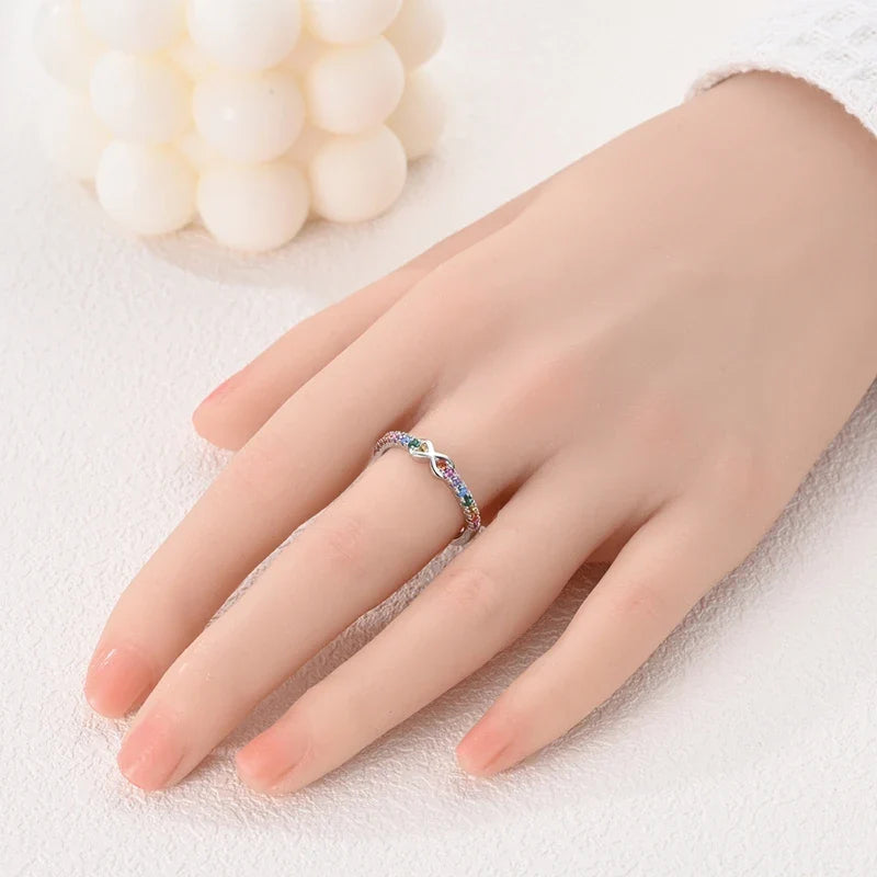 Regenboog ring oneindigheidssymbool