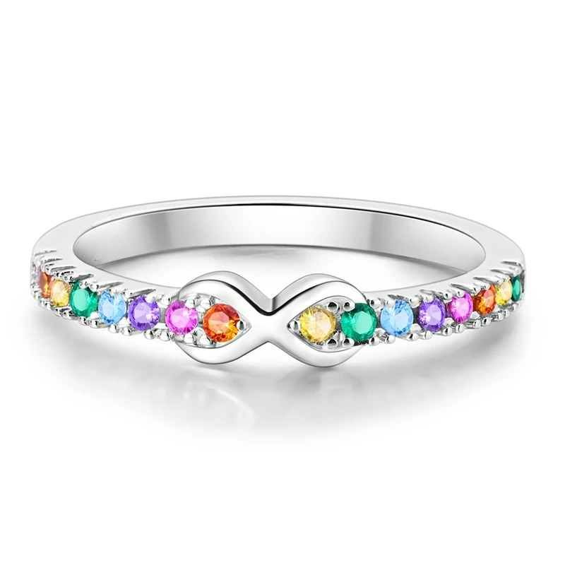 Regenboog ring oneindigheidssymbool