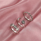 Bague avec Croissant de Lune et Astres