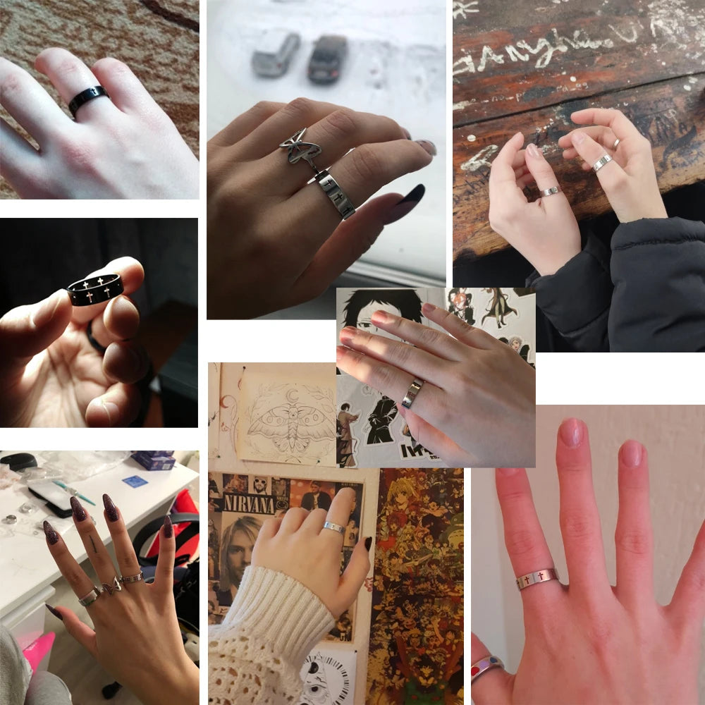 Ring met opengewerkte kruis