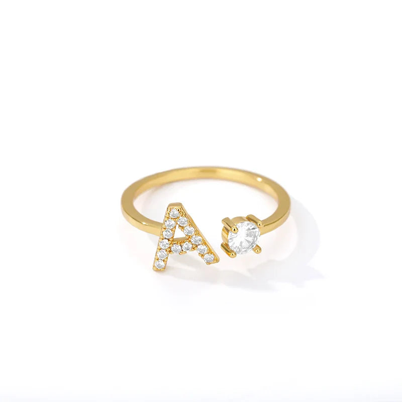 Gepersonaliseerde ring met initiaal a