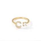 Gepersonaliseerde ring met initiaal c