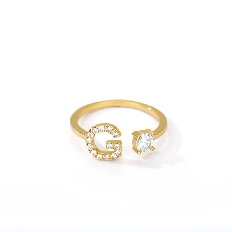 Gepersonaliseerde ring met initiaal g
