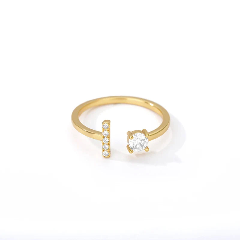 Gepersonaliseerde ring met initiaal i