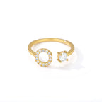 Gepersonaliseerde ring met initiaal o