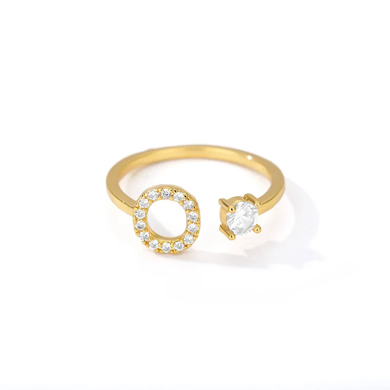Gepersonaliseerde ring met initiaal o