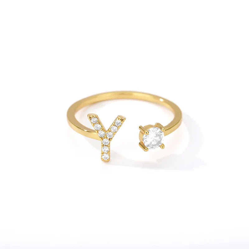 Gepersonaliseerde ring met initiaal y