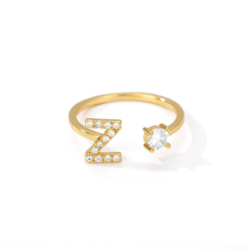 Gepersonaliseerde ring met initiaal z