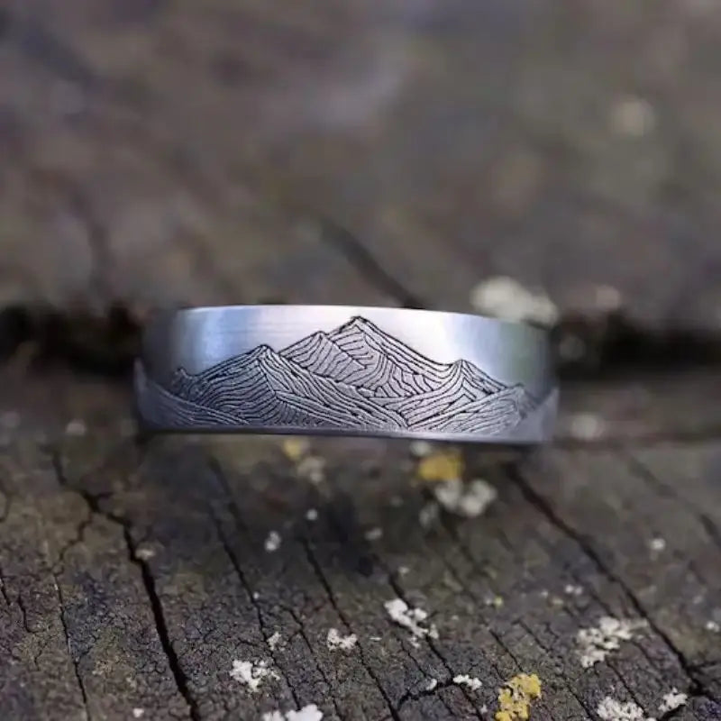 Bague avec Montagnes Homme ou Femme
