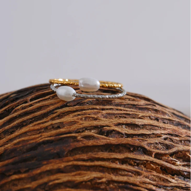 Ring met zoetwaterparel