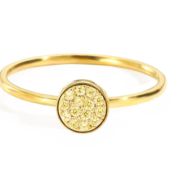 Ring met kleine ronde geboortestenen voor dames november