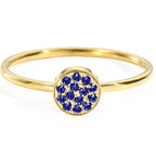 Ring met kleine ronde geboortestenen voor dames september