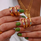 Ring met geboortesteen gezet voor dames