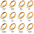Ring met geboortesteen gezet voor dames