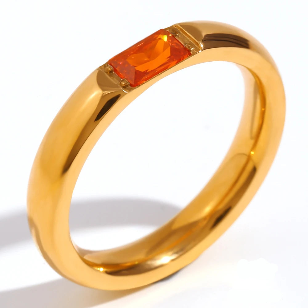Ring met geboortesteen gezet voor dames juli 