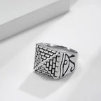 Bague avec Pyramide Egyptienne argent