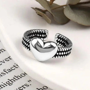 Bague Coeur Rétro Anneau Femme