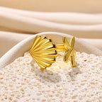 Schelp- en zeester ring