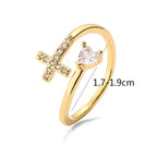 Bague Croix & Zircon Femme