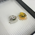 Bague de Protection avec Oeil Bleu et Perles or