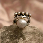 Bague de Style Vintage avec Perle