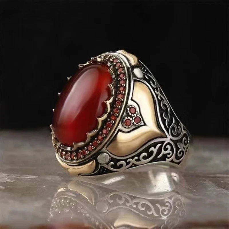 Brede ring voor Arabische moslimman rood
