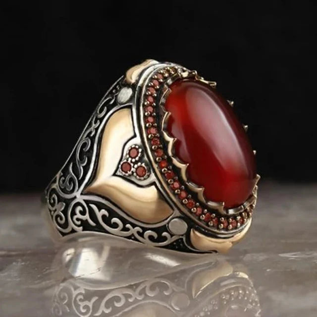 Brede ring voor Arabische moslimman rood