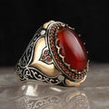 Brede ring voor Arabische moslimman rood