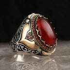 Brede ring voor Arabische moslimman rood