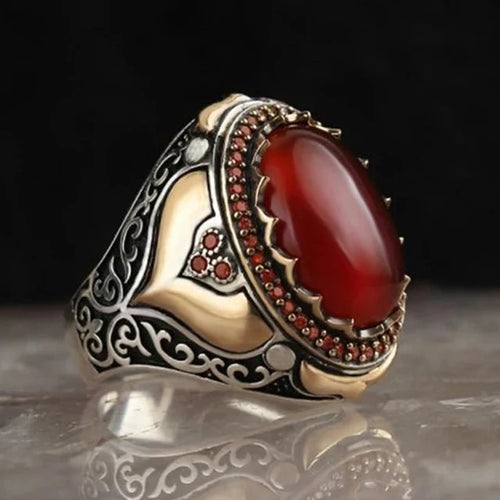 Brede ring voor Arabische moslimman rood