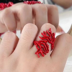 Bague en Branches Corail