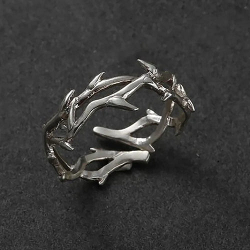 Bague en Branches de Corail Argentée