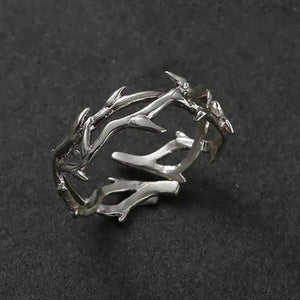 Bague en Branches de Corail Argentée