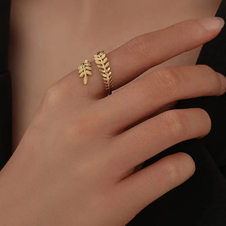 Fijne Ring Laurierblad 